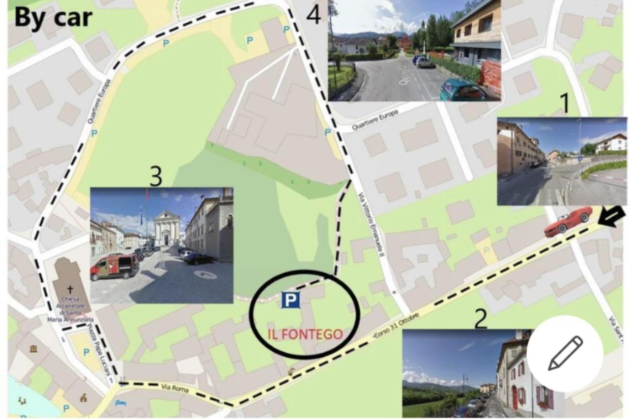 Il Fontego Bed and Breakfast Mel Buitenkant foto